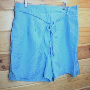 NWTS Ann Taylor Women's High Rise Linen Blend Shorts Size 12